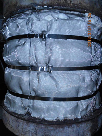 穿墙膨胀节内保温施工