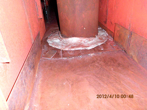 炉顶穿墙超温改造